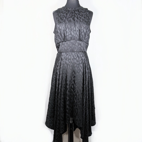 Maggy London Dresses & Skirts - Vintage jacquard flowy dress asymmetric hem 16